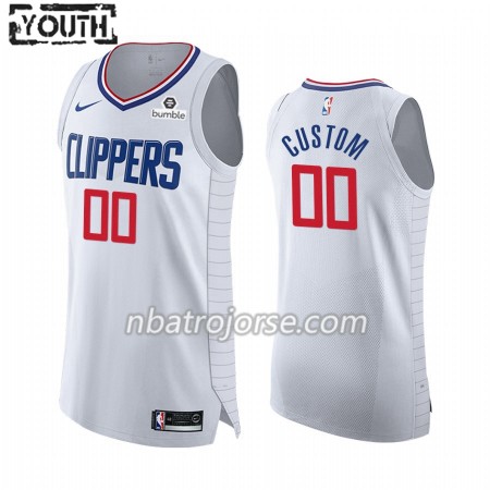 Barn Los Angeles Clippers Tröja Skräddarsydda 2019-20 Nike Association Edition Swingman